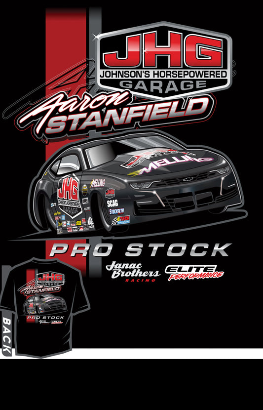 JHG Red Shield/Aaron Stanfield Pro Stock T-Shirt