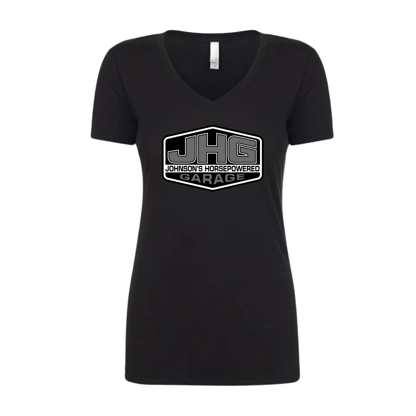 JHG Monochrome Logo V-Neck T-Shirt
