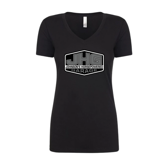 JHG Monochrome Logo V-Neck T-Shirt