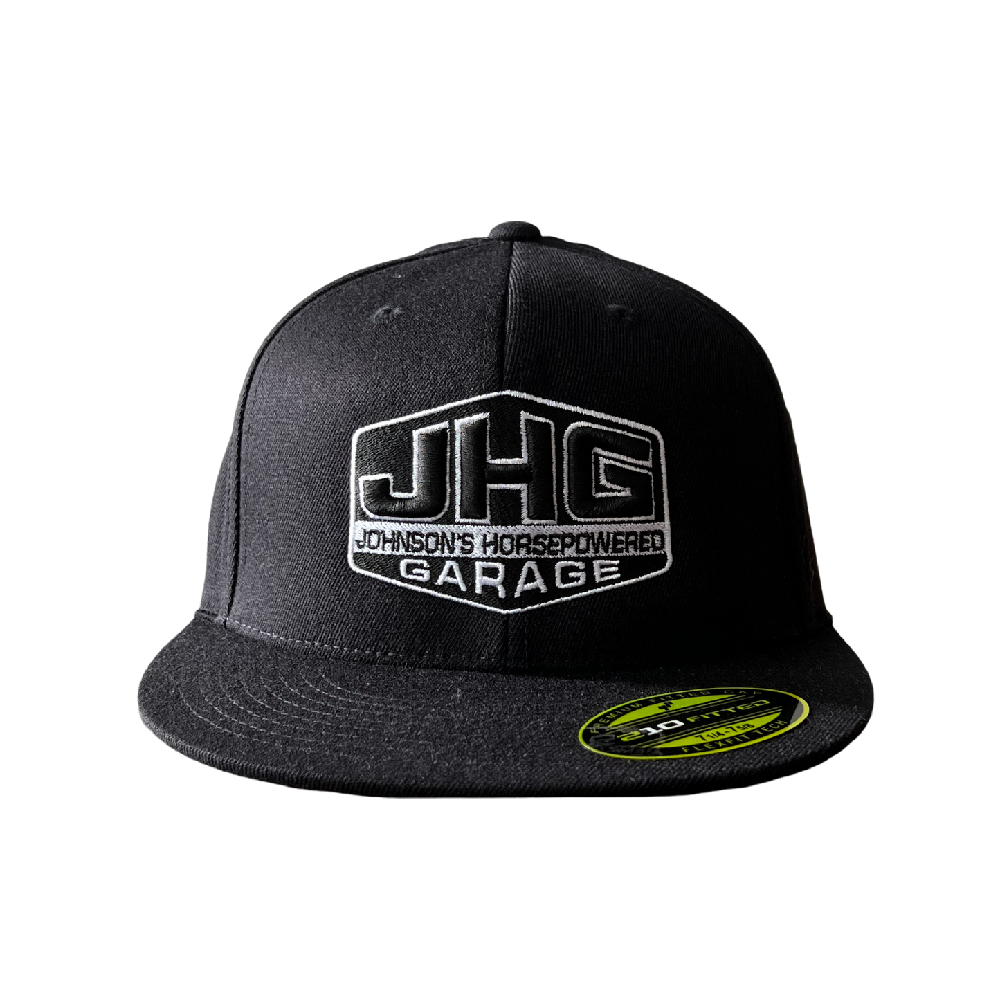 JHG Monochrome Logo Flat Brim Flexfit® Hat