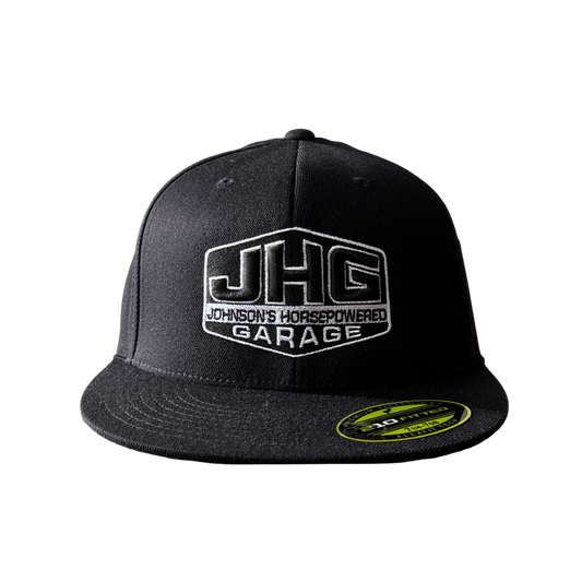 JHG Monochrome Logo Flat Brim Flexfit® Hat