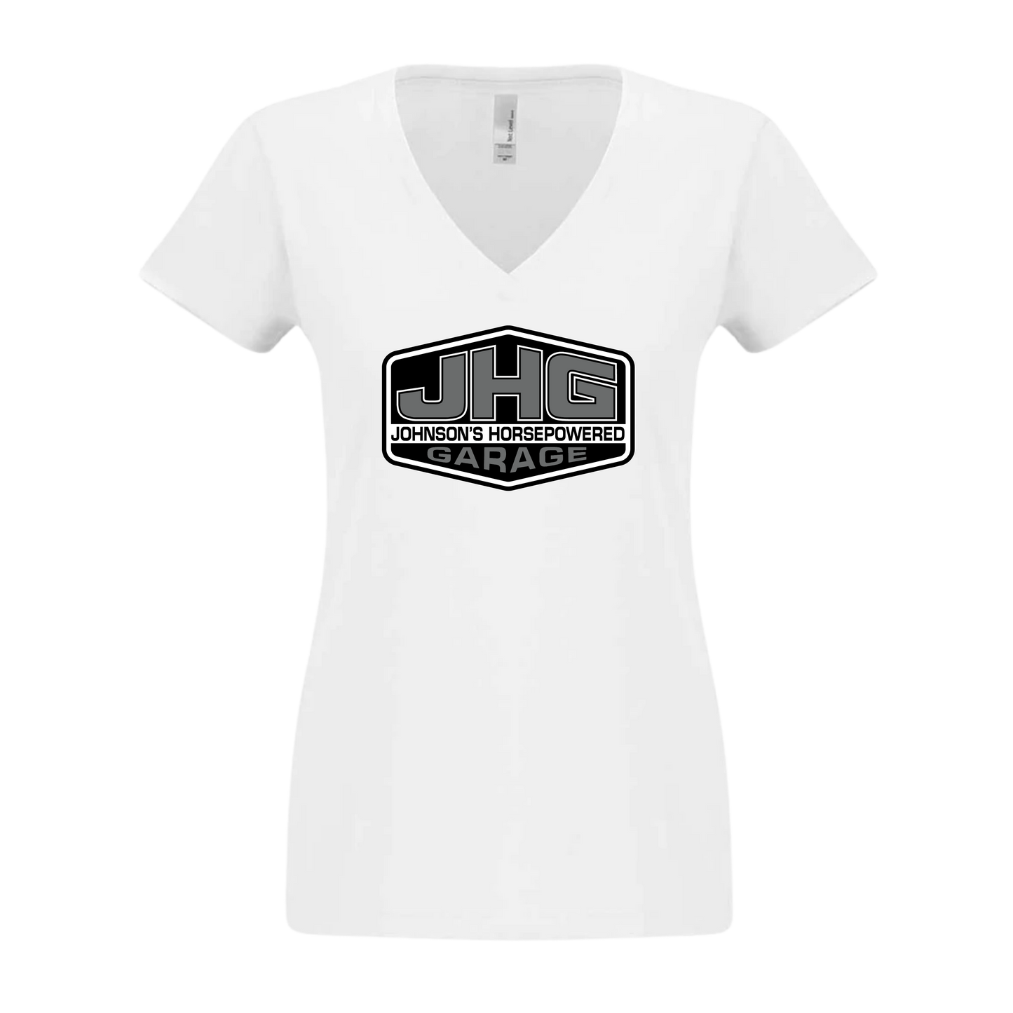 JHG Monochrome Logo V-Neck T-Shirt